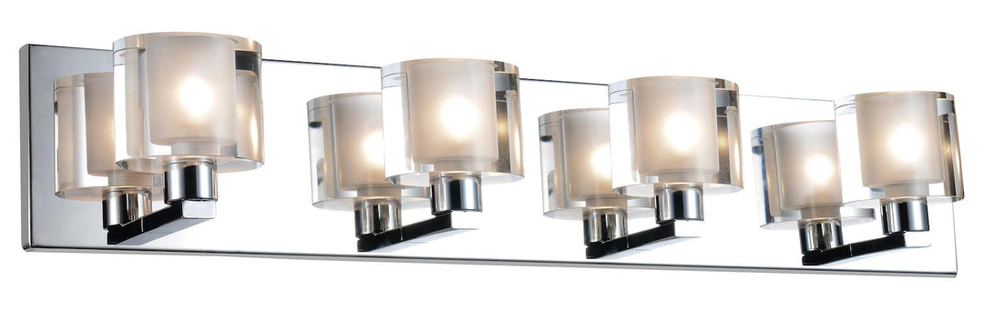 4 Light Wall Sconce With Chrome Finish by CWI Lighting