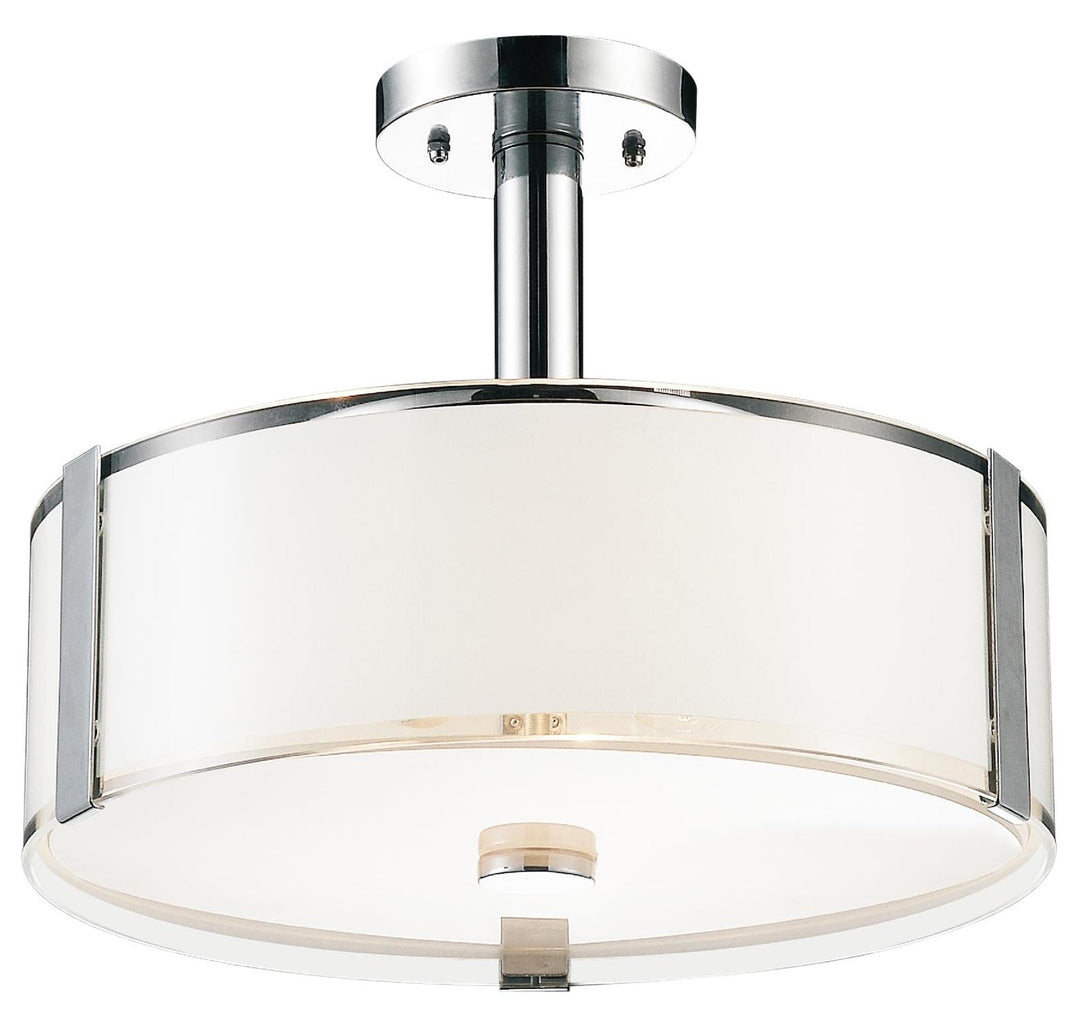 5 Light Drum Shade Chandelier With Chrome Finish by CWI Lighting