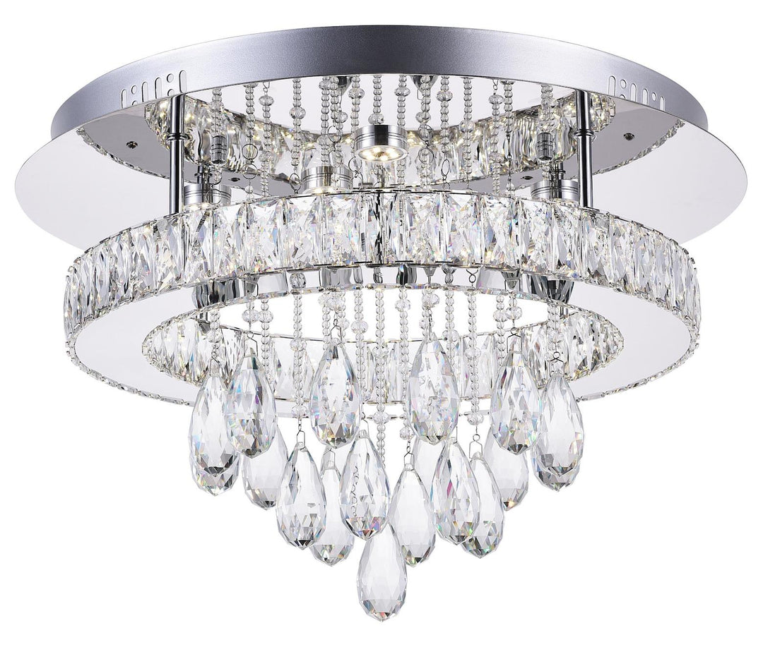 Led  Flush Mount With Chrome Finish by CWI Lighting