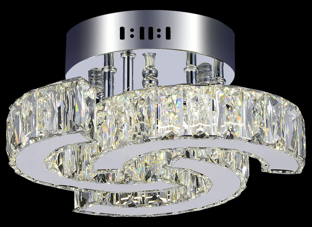 Led  Flush Mount With Chrome Finish by CWI Lighting