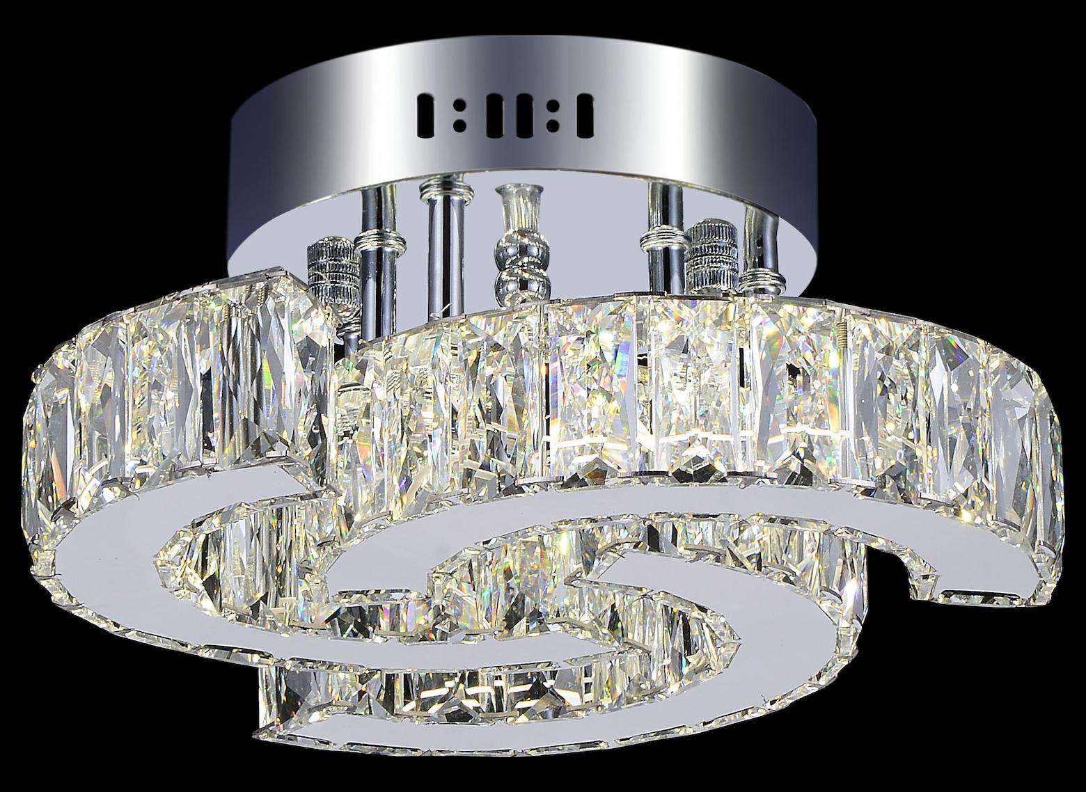 Led  Flush Mount With Chrome Finish by CWI Lighting