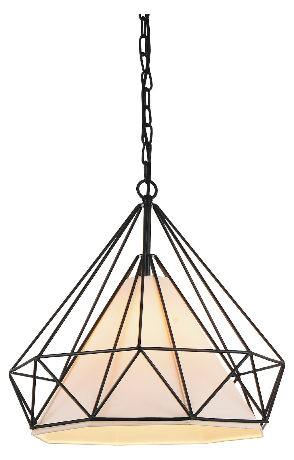 1 Light Down Pendant With Black Finish by CWI Lighting