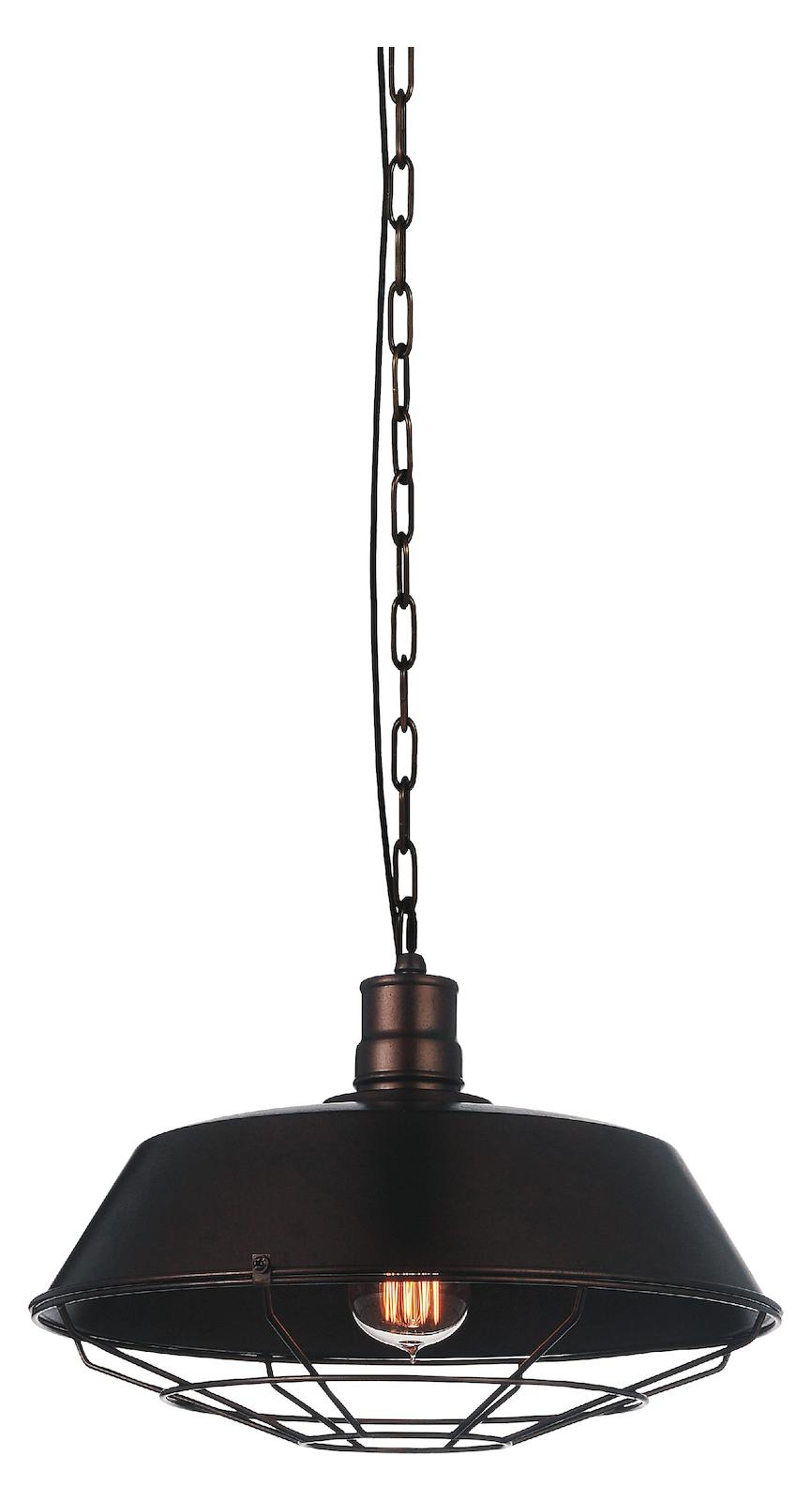 1 Light Down Mini Pendant With Black Finish by CWI Lighting