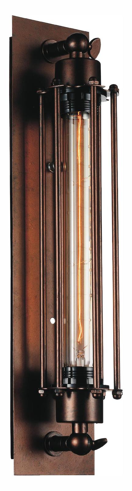 1 Light Wall Sconce With Chocolate Finish by CWI Lighting