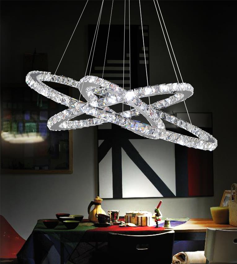 Led  Chandelier With Chrome Finish by CWI Lighting