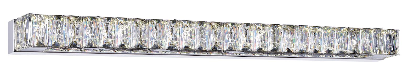 Led Vanity Light With Chrome Finish