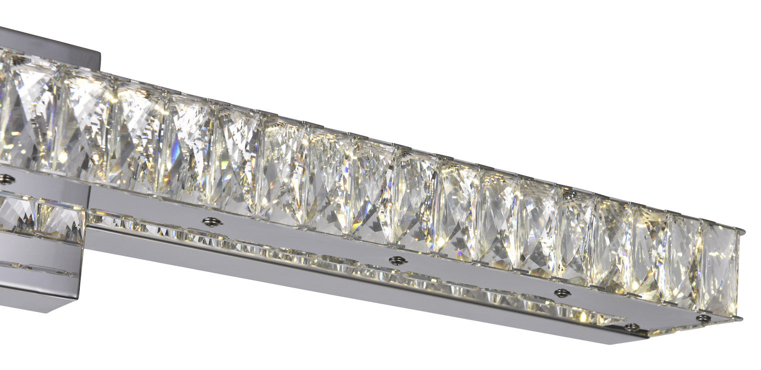 Led Vanity Light With Chrome Finish