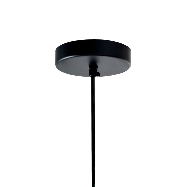 1 Light Down Mini Pendant With Black Finish