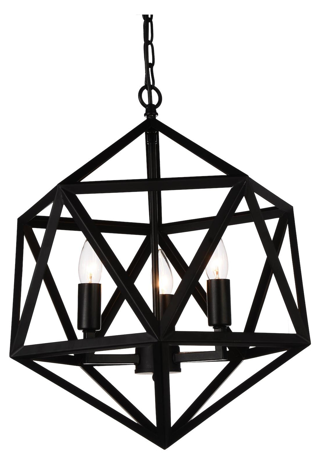 4 Light Up Pendant With Black Finish by CWI Lighting