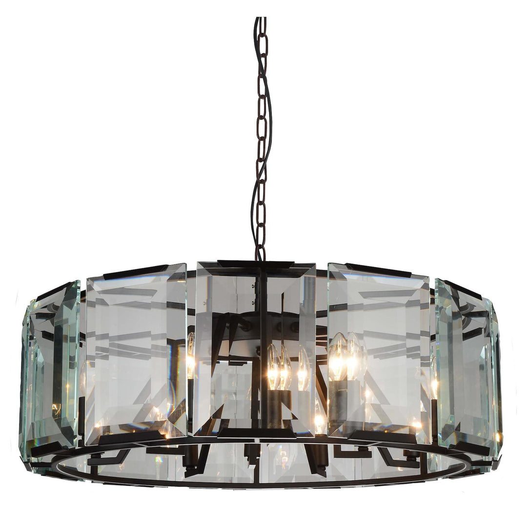 12 Light  Chandelier With Black Finish by CWI Lighting