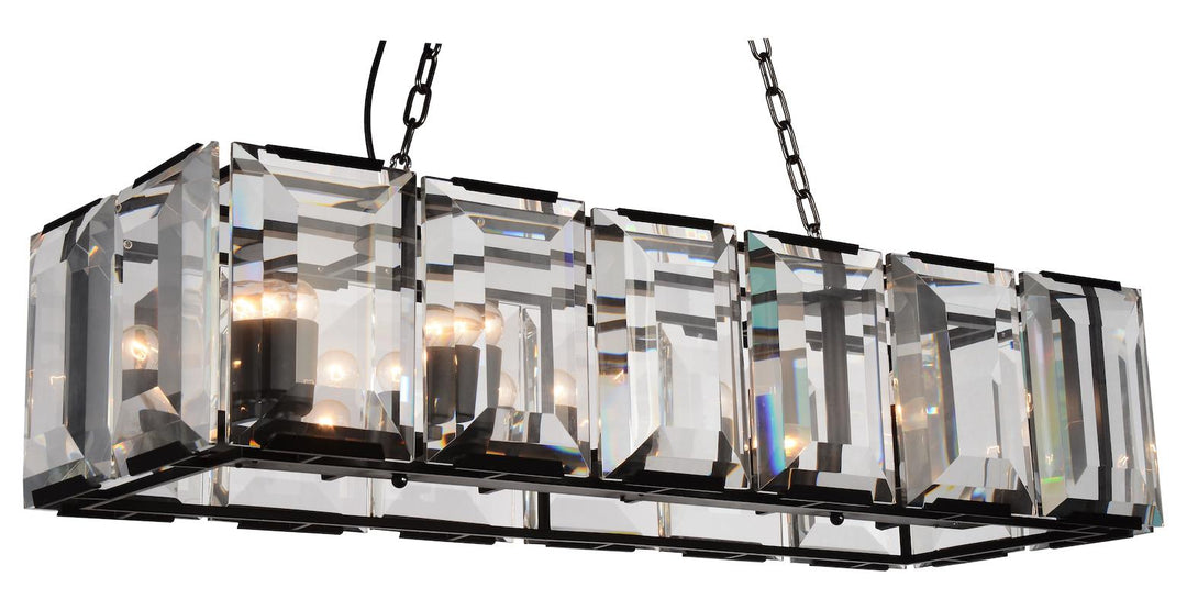 12 Light  Chandelier With Black Finish by CWI Lighting