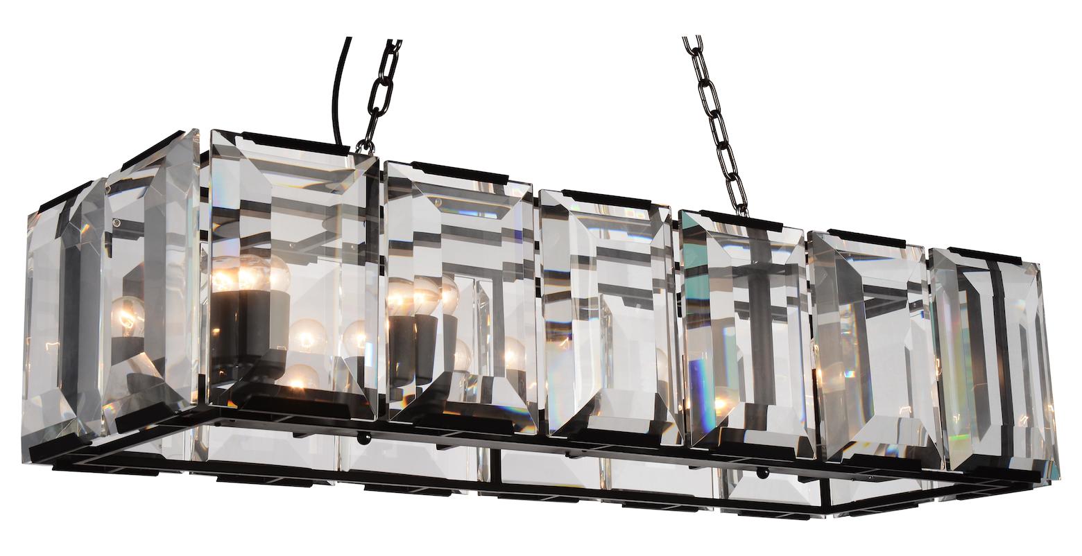 12 Light  Chandelier With Black Finish by CWI Lighting