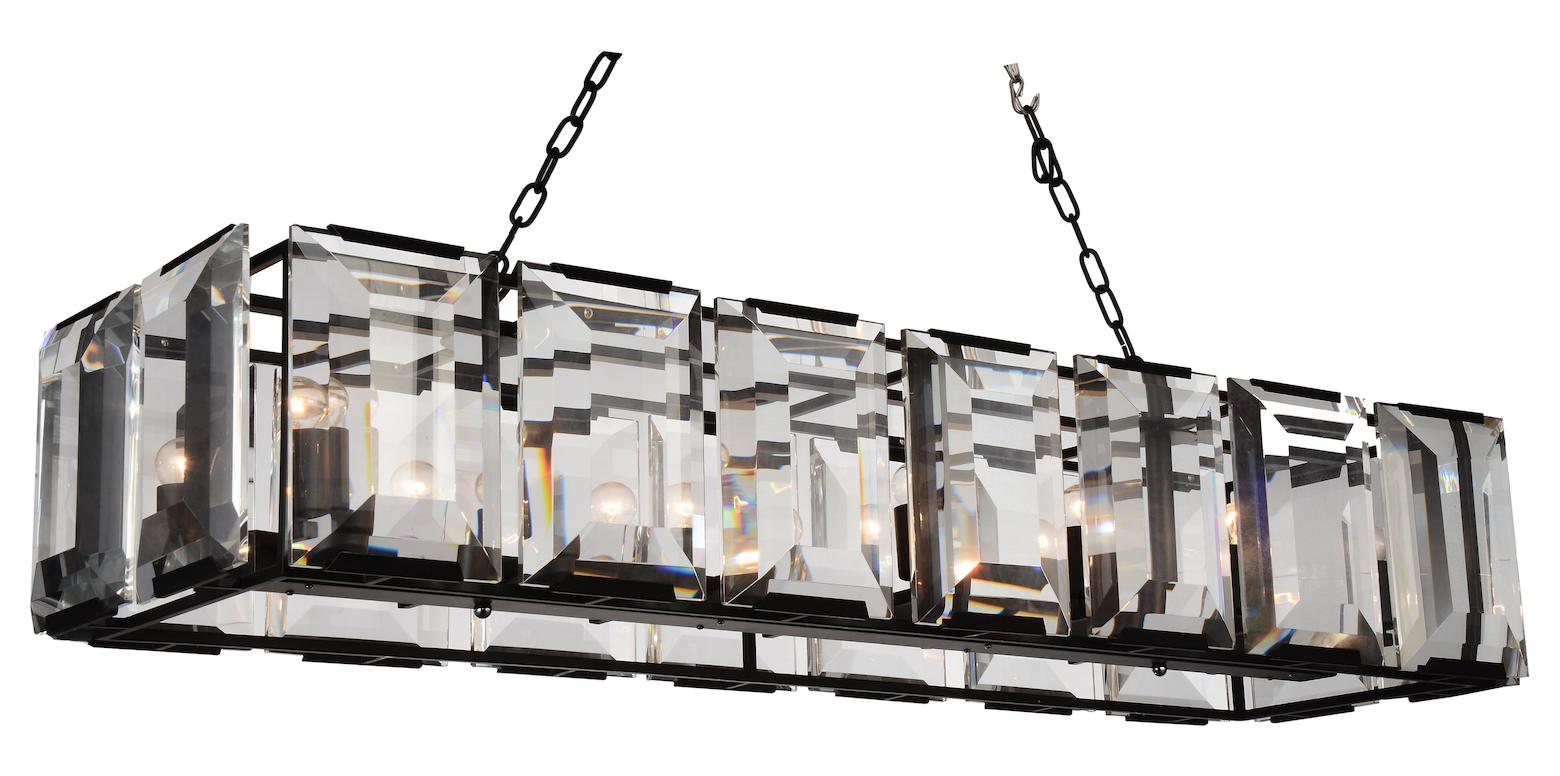 14 Light  Chandelier With Black Finish by CWI Lighting