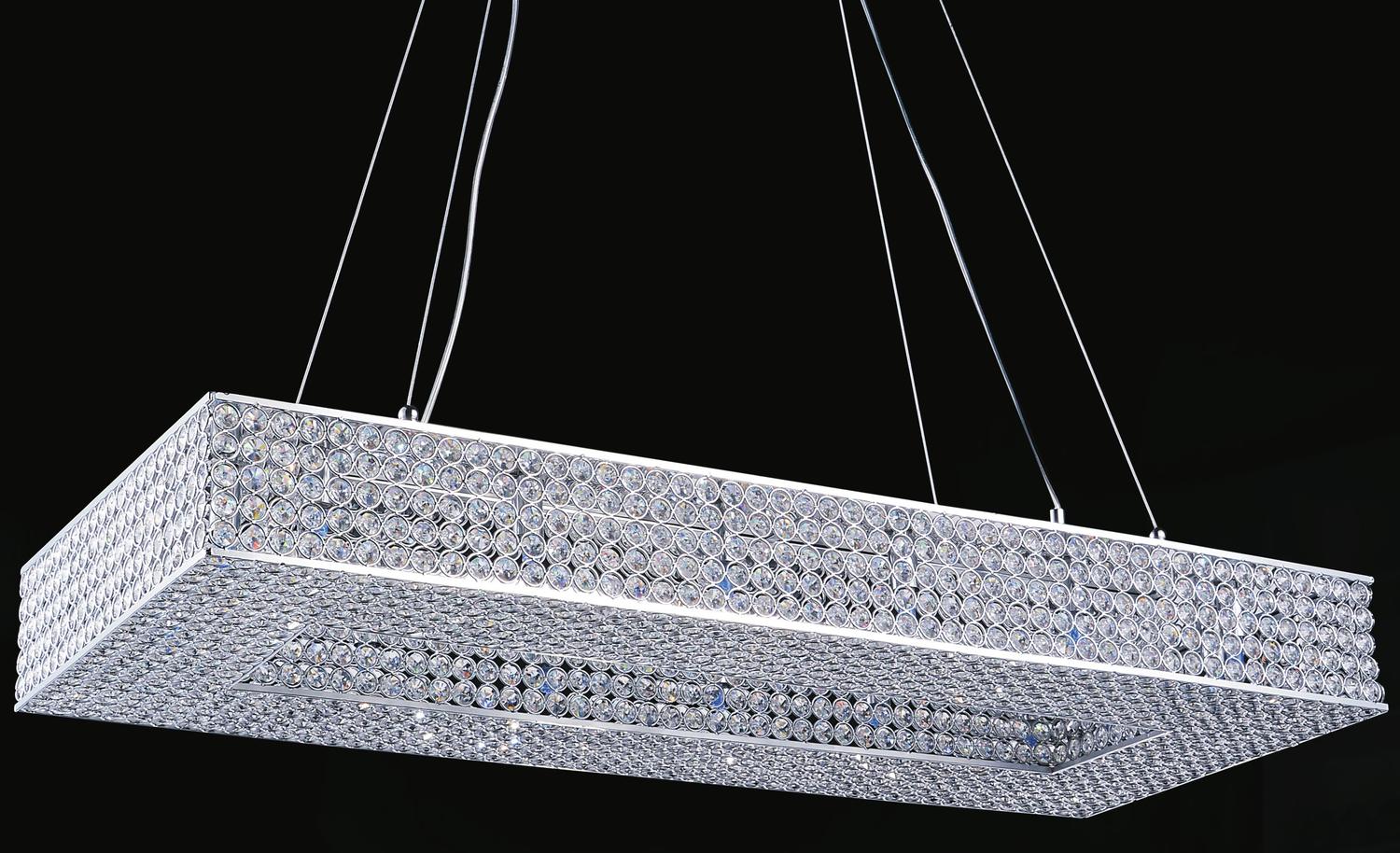 16 Light  Chandelier With Chrome Finish by CWI Lighting