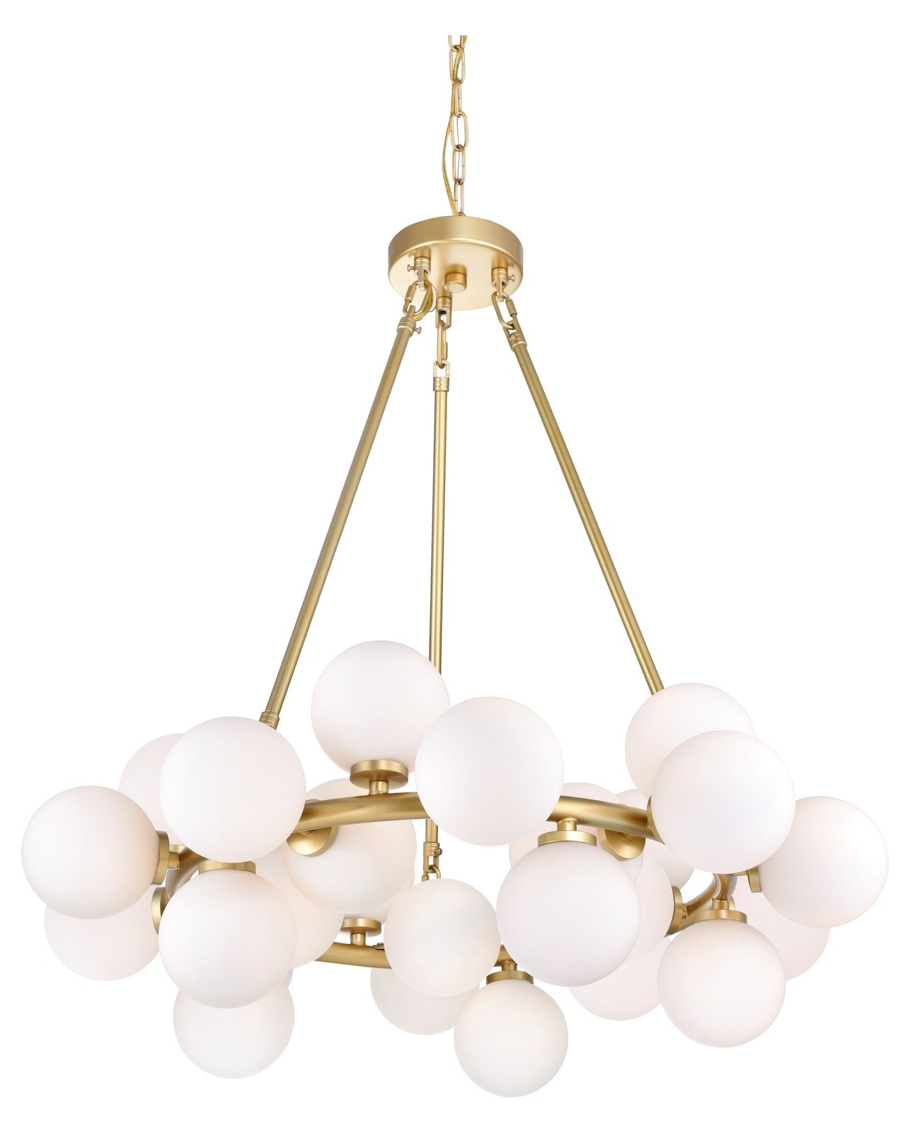 25 Light  Chandelier With Gold Finish by CWI Lighting