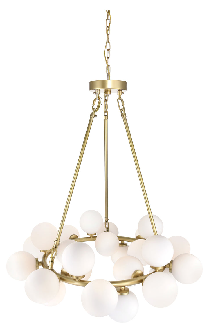 25 Light  Chandelier With Gold Finish