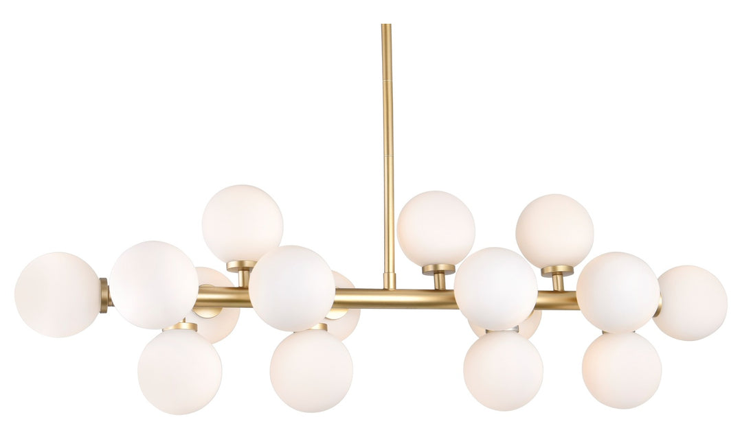 16 Light  Chandelier With Gold Finish by CWI Lighting