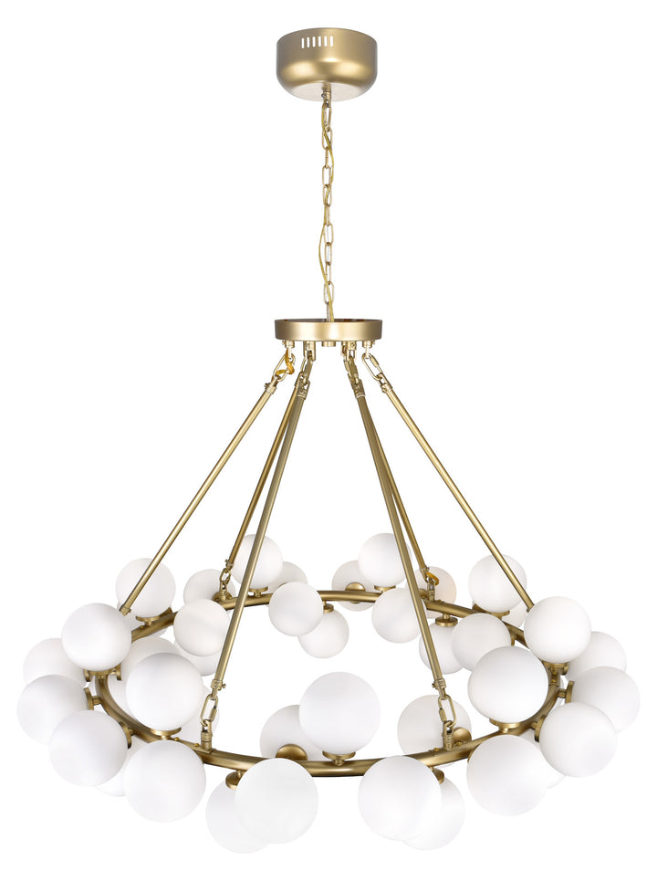 45 Light  Chandelier With Gold Finish