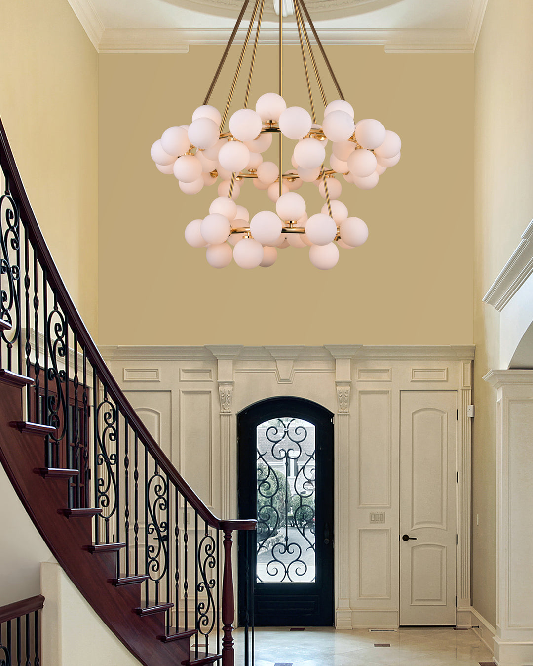 70 Light  Chandelier With Gold Finish