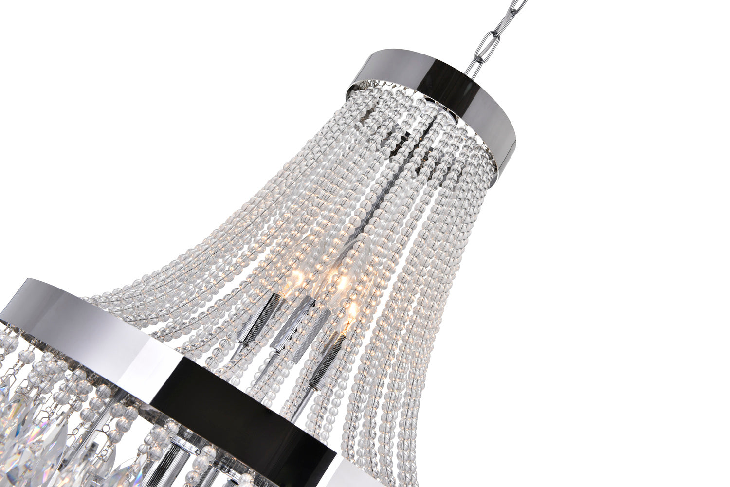 6 Light  Chandelier With Chrome Finish
