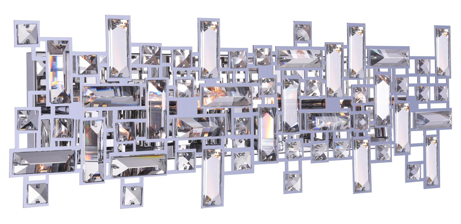 6 Light Vanity Light With Chrome Finish by CWI Lighting