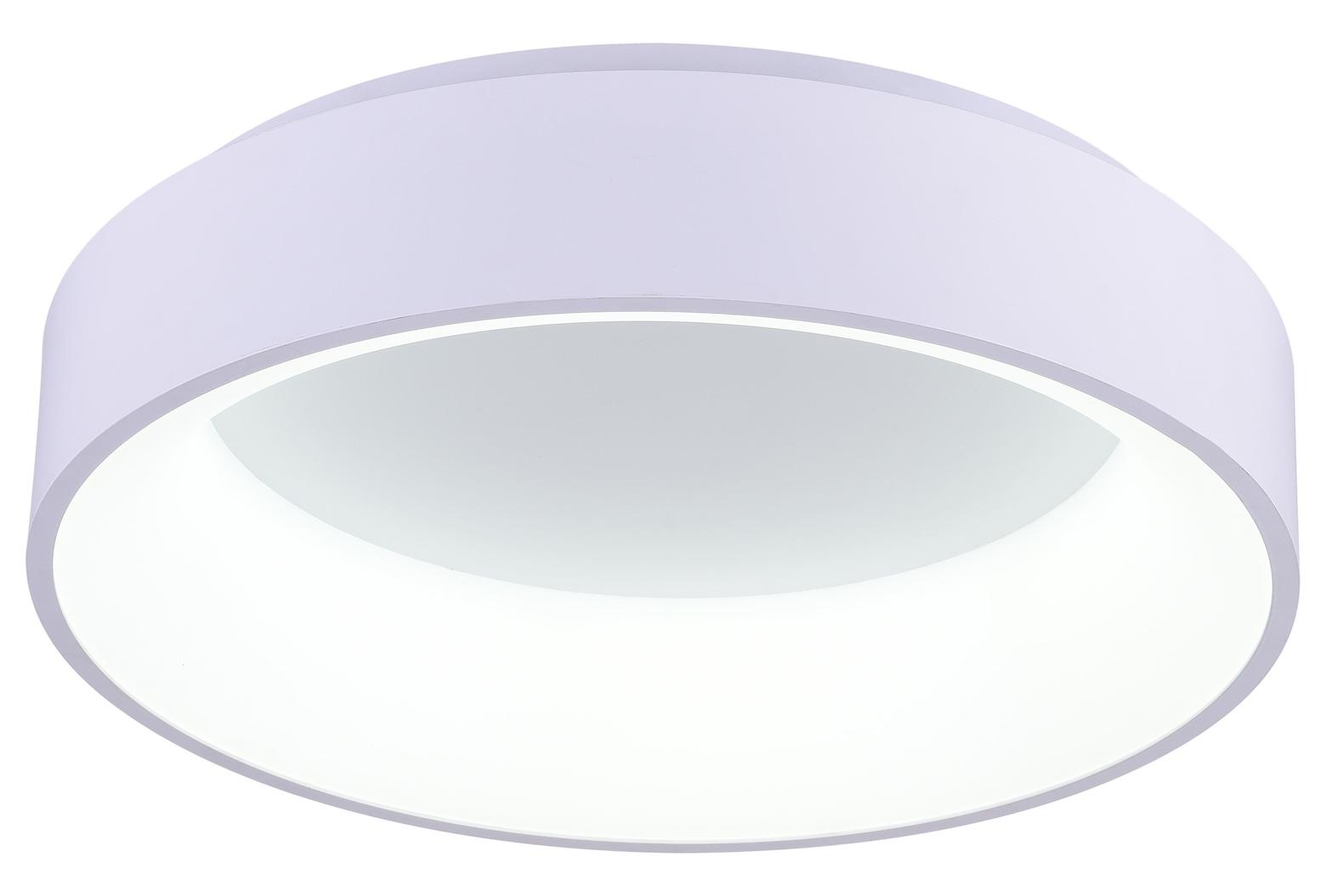 Led Drum Shade Flush Mount With Gray & White Finish by CWI Lighting
