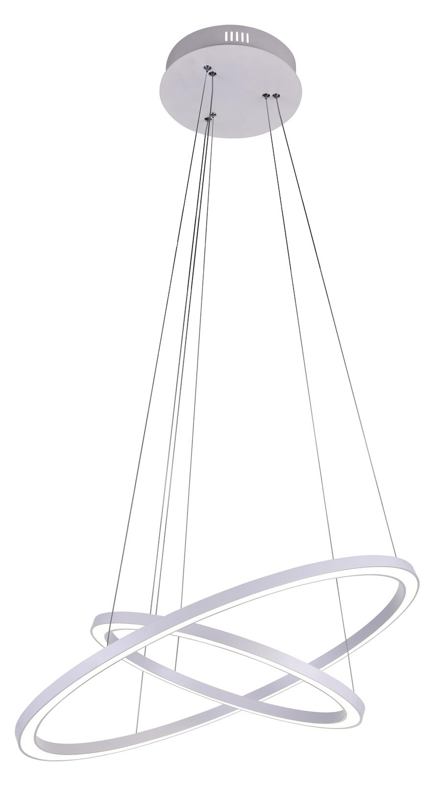 Led  Chandelier With Silver Finish by CWI Lighting