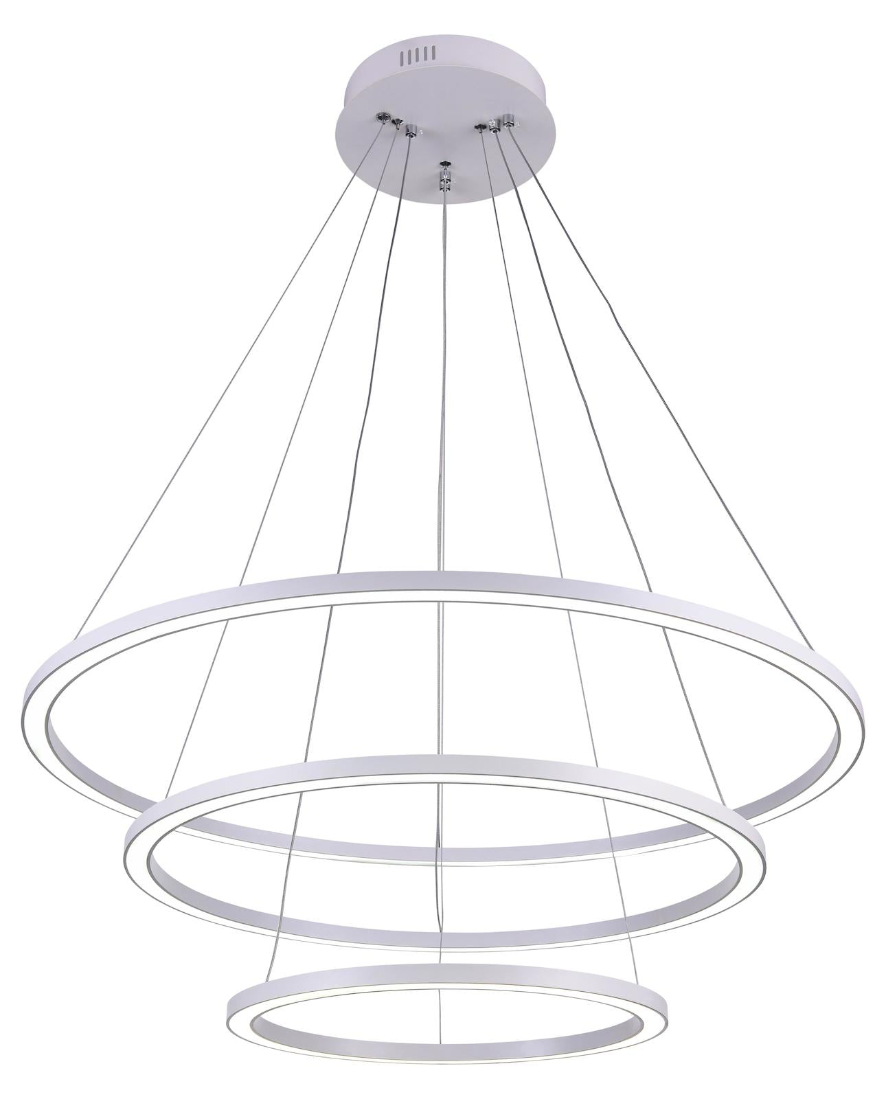 Led  Chandelier With Champagne Finish by CWI Lighting
