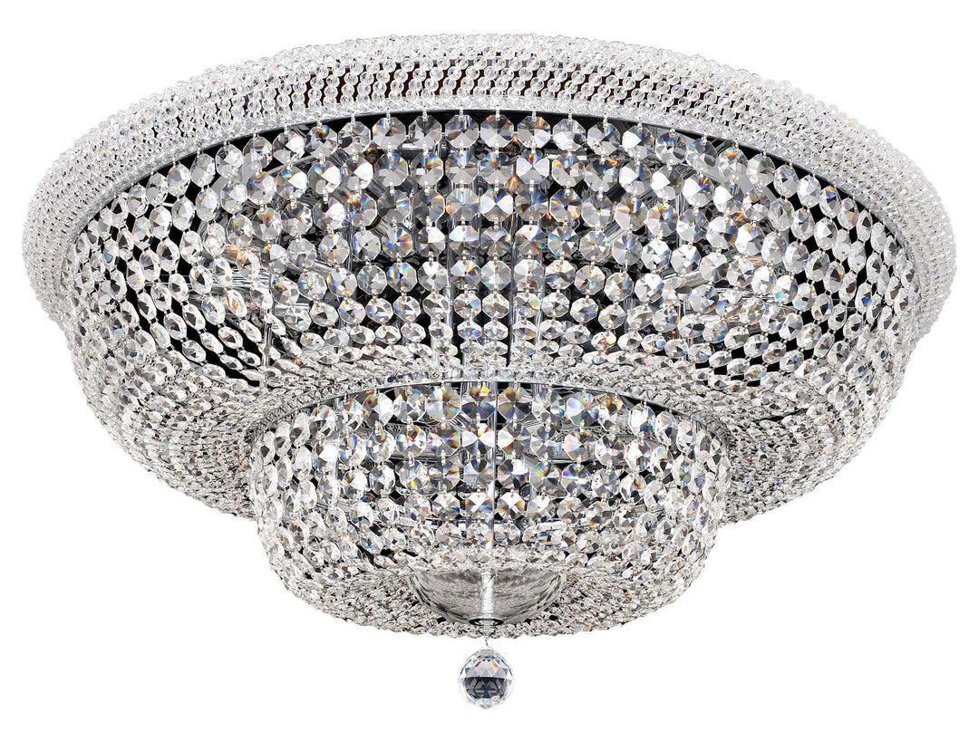 34 Inch Flush Mount W/Clear Firenze by Kalco Allegri