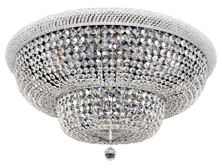 34 Inch Flush Mount W/Clear Firenze by Kalco Allegri