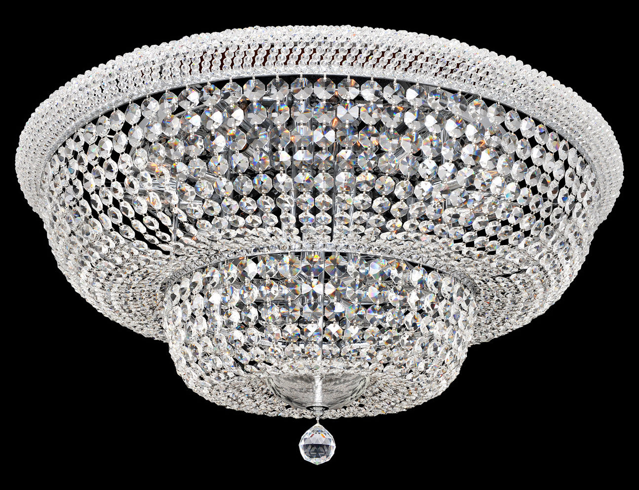 34 Inch Flush Mount W/Clear Firenze