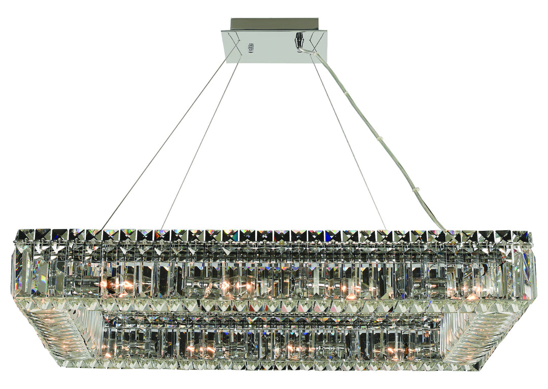 Baguette 29 Inch X 19 Inch Rectangular Pendant by Kalco Allegri