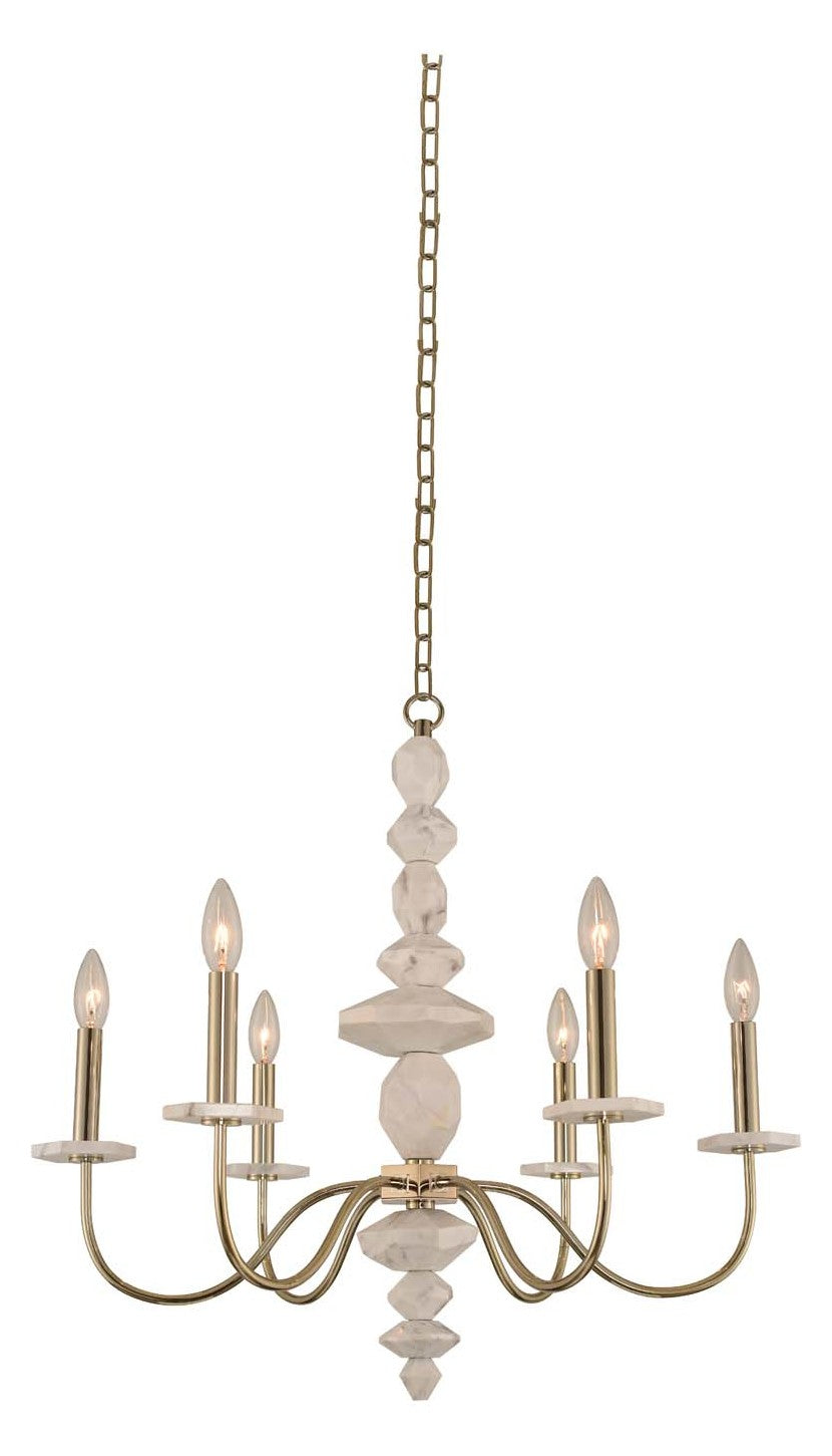 6 Light Chandelier by Kalco