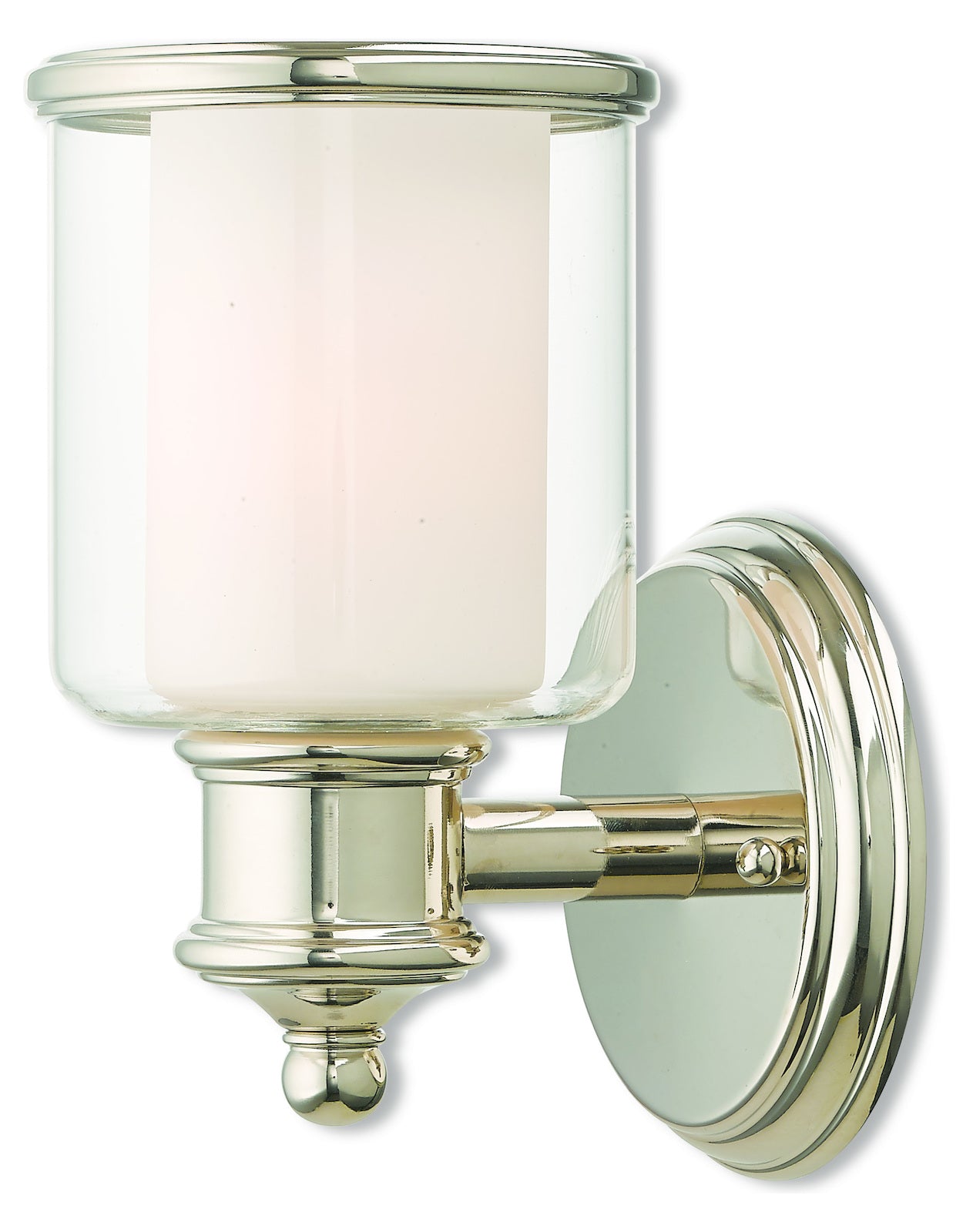 1 Lt Pn Wall Sconce by Livex Lighting