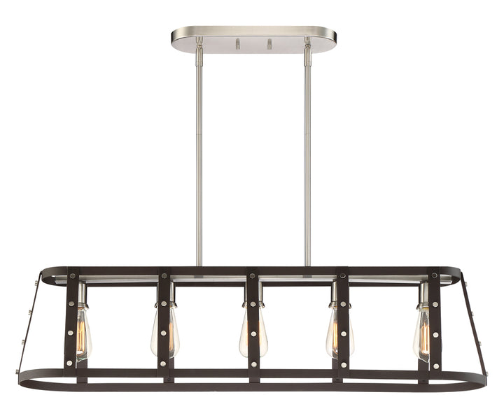 5 Light Linear Chandelier by Designers Fountain