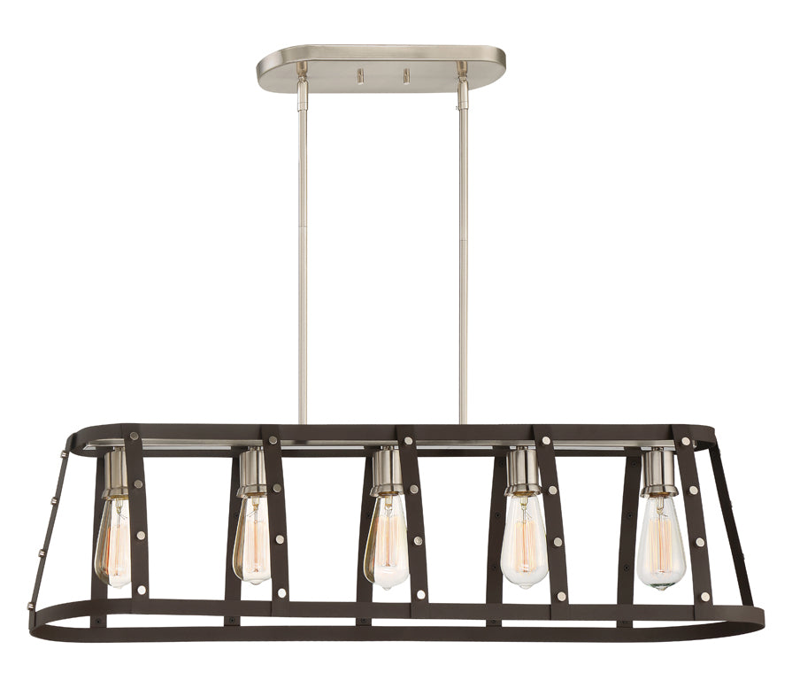 5 Light Linear Chandelier