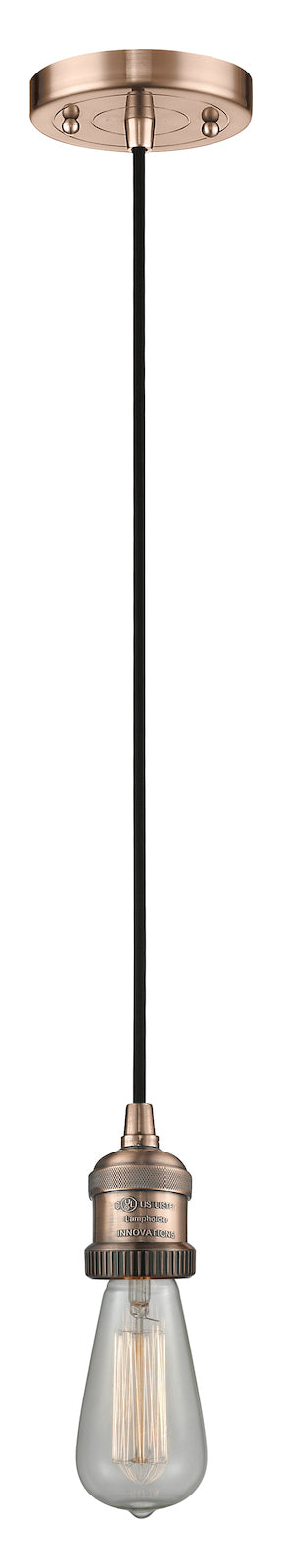 1 Light Vintage Dimmable Led Mini Pendant by Innovations Lighting