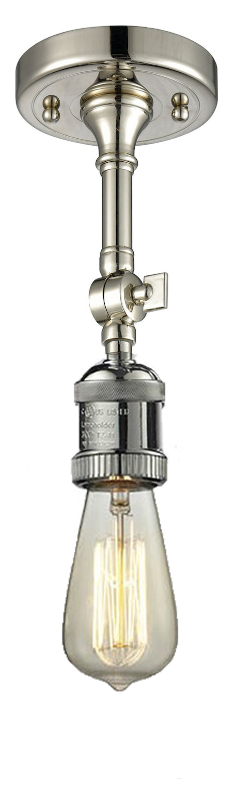 1 Light Vintage Dimmable Led Semi-Flush Mount by Innovations Lighting