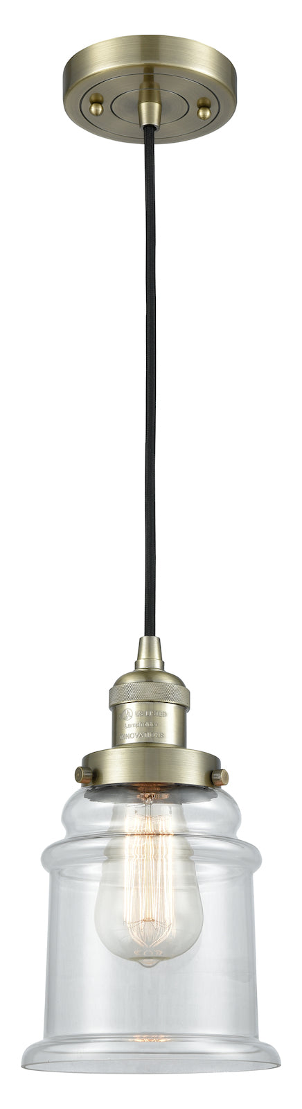 1 Light Vintage Dimmable Led Mini Pendant by Innovations Lighting