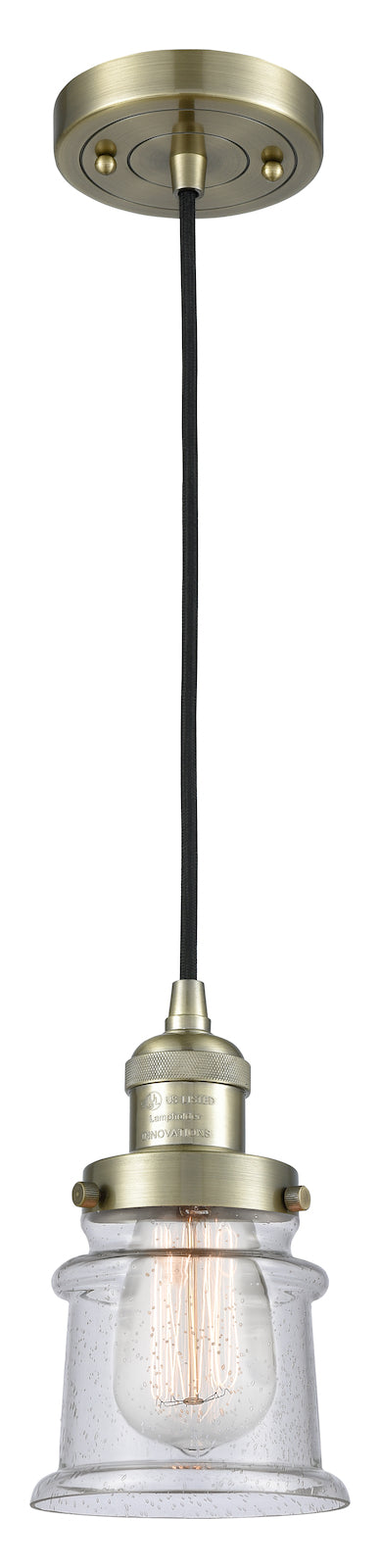 1 Light Vintage Dimmable Led Mini Pendant by Innovations Lighting