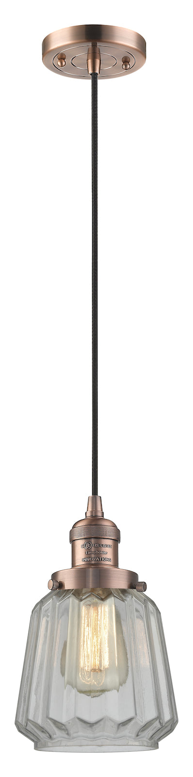 1 Light Vintage Dimmable Led Mini Pendant by Innovations Lighting