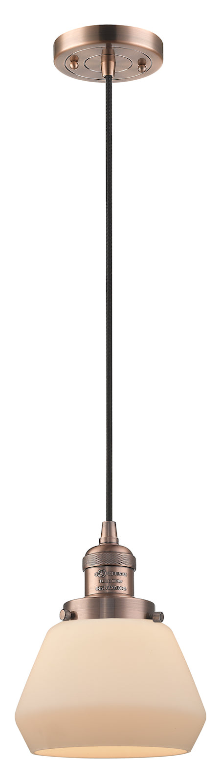 1 Light Vintage Dimmable Led Mini Pendant by Innovations Lighting