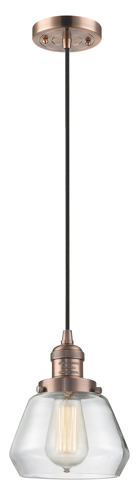 1 Light Vintage Dimmable Led Mini Pendant by Innovations Lighting