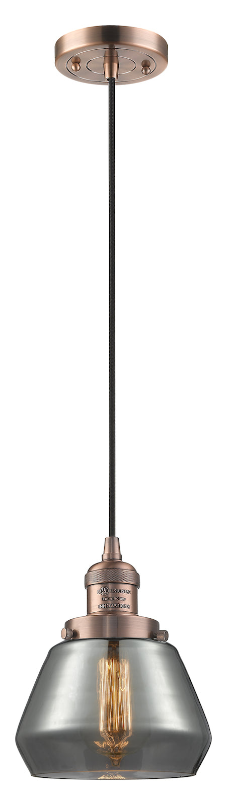 1 Light Vintage Dimmable Led Mini Pendant by Innovations Lighting