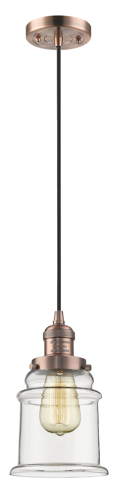 1 Light Vintage Dimmable Led Mini Pendant by Innovations Lighting