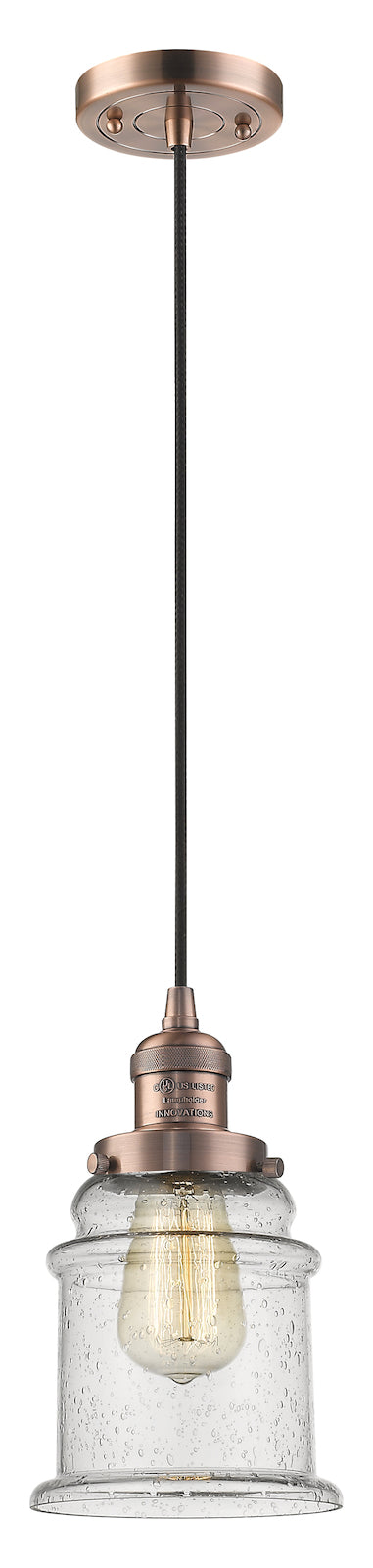 1 Light Vintage Dimmable Led Mini Pendant by Innovations Lighting