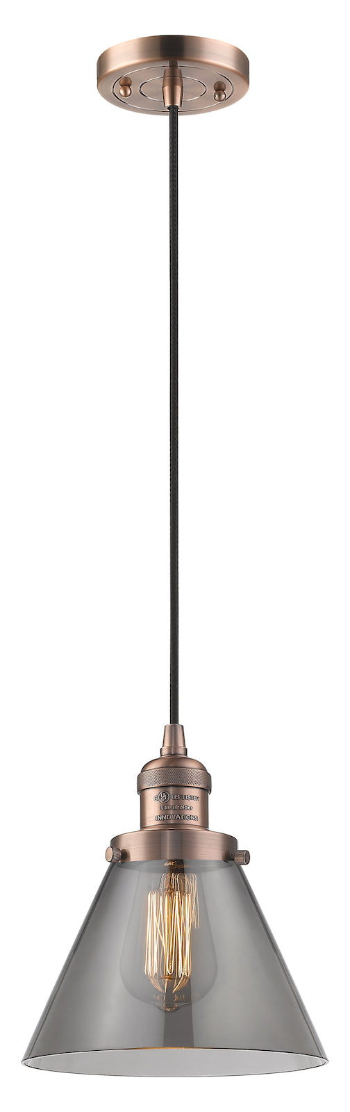 1 Light Vintage Dimmable Led Mini Pendant by Innovations Lighting