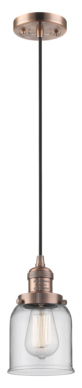 1 Light Vintage Dimmable Led Mini Pendant by Innovations Lighting
