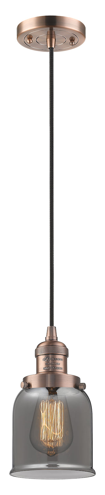1 Light Vintage Dimmable Led Mini Pendant by Innovations Lighting