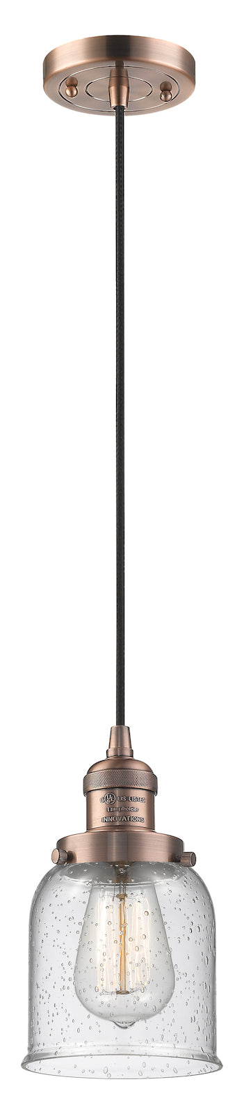 1 Light Vintage Dimmable Led Mini Pendant by Innovations Lighting